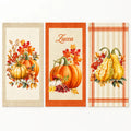 Set 3 canovacci autunno con zucca | Rohome