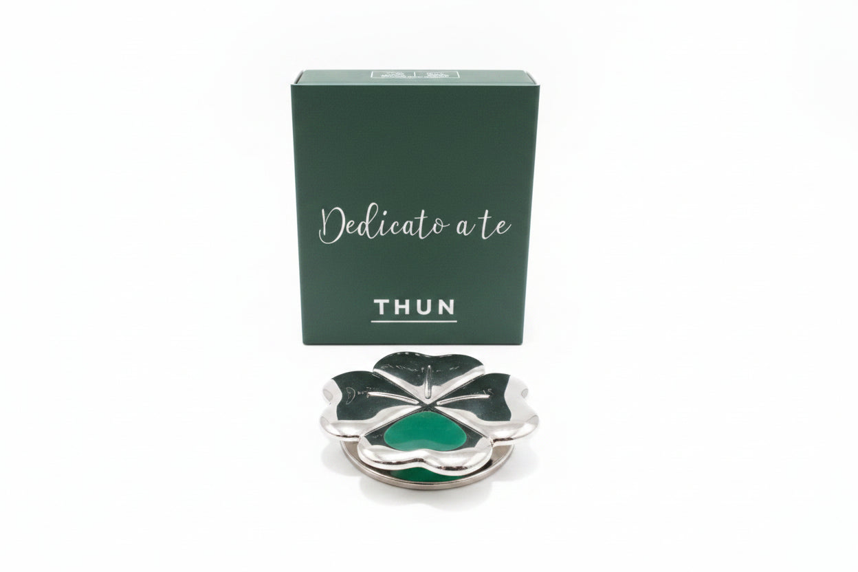 Thun - Gancio portaborsa in metallo quadrifoglio | Rohome