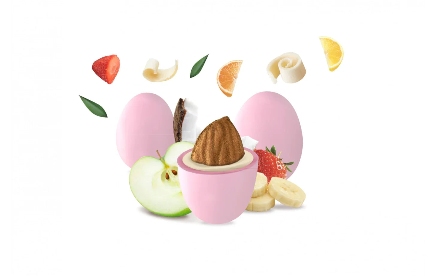 Maxtris - confetto incartato singolo rosa mix frutta | rohome