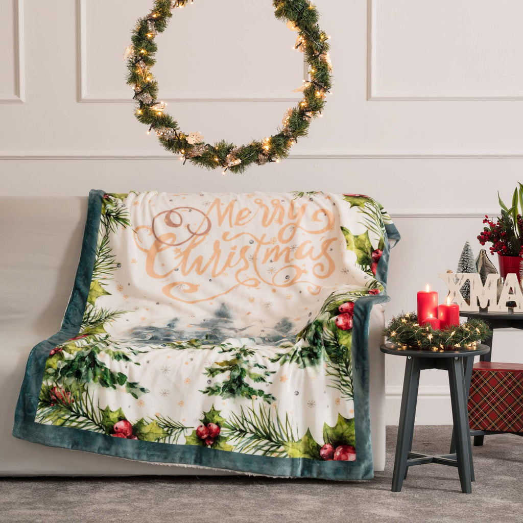 Plaid Natalizio con diversi soggetti 130x160 | Rohome