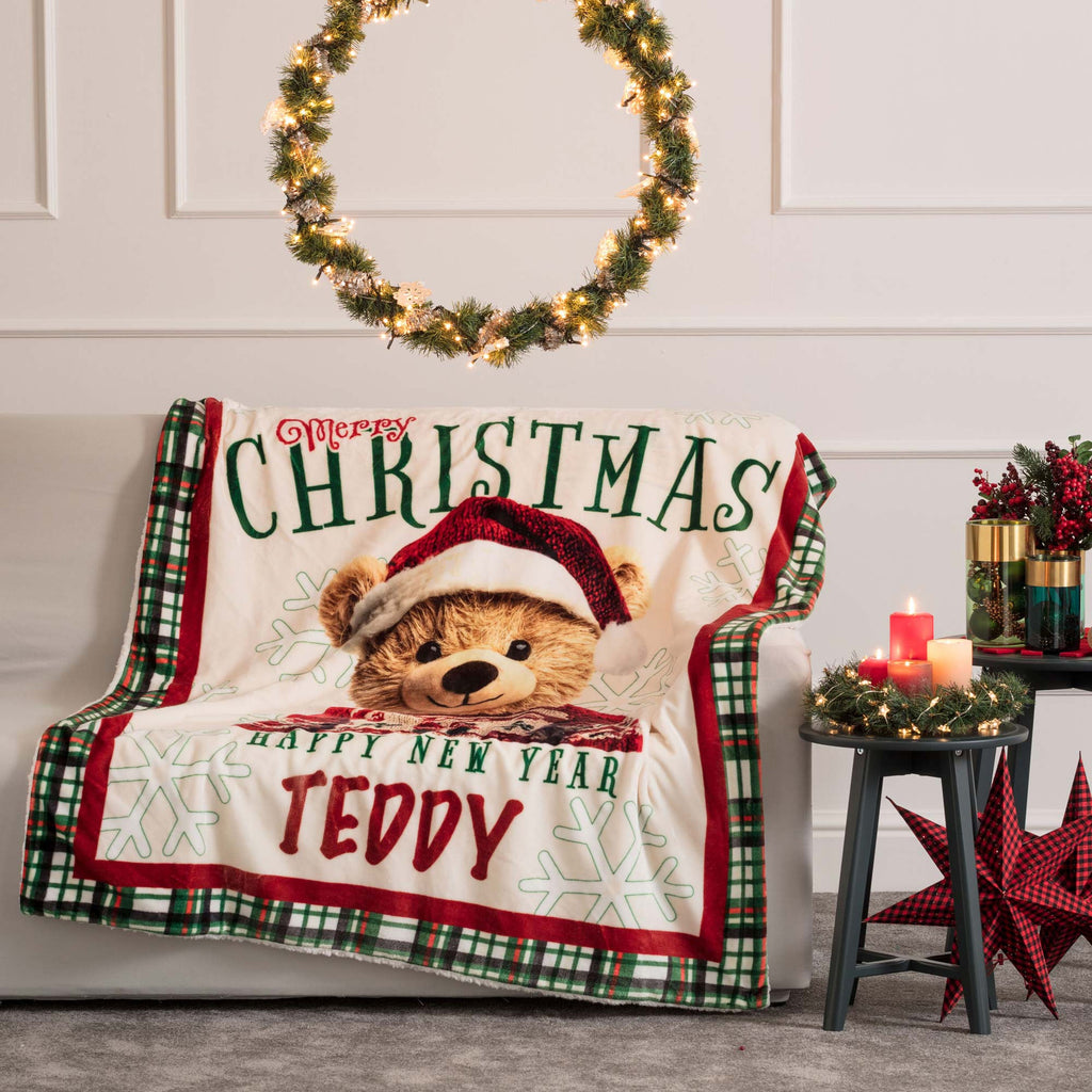 Plaid Natalizio con diversi soggetti 130x160 | Rohome