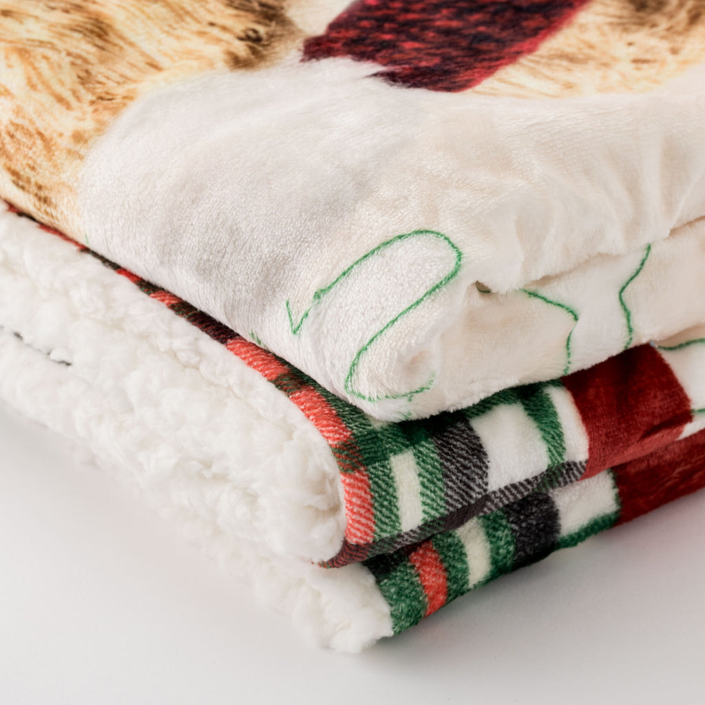 Plaid Natalizio con diversi soggetti 130x160 | Rohome