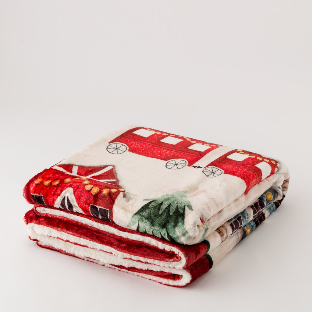 Plaid Natalizio con diversi soggetti 130x160 | Rohome