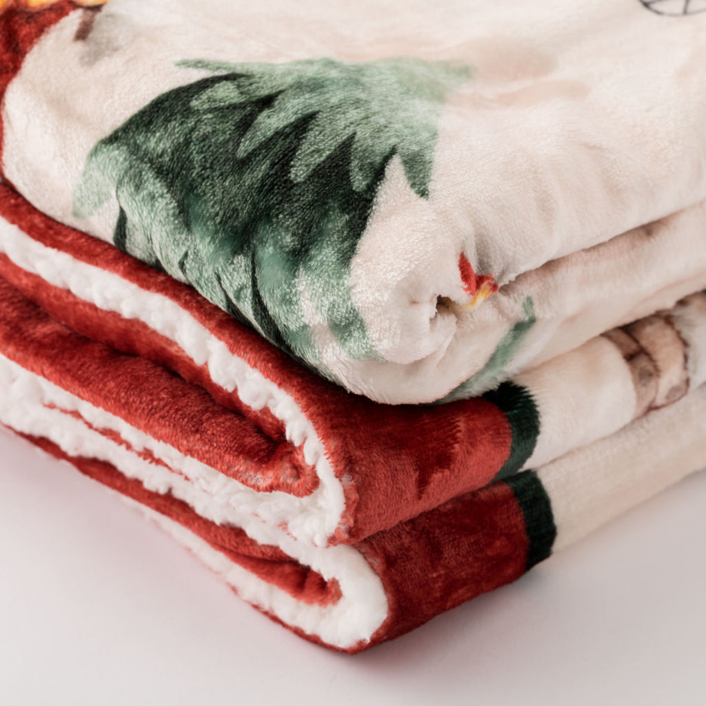 Plaid Natalizio con diversi soggetti 130x160 | Rohome