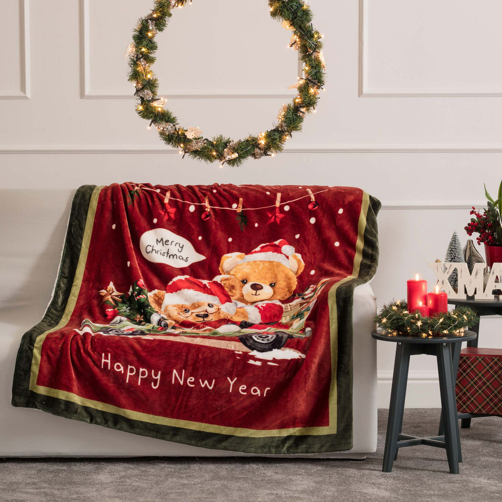 Plaid Natalizio con diversi soggetti 130x160 | Rohome