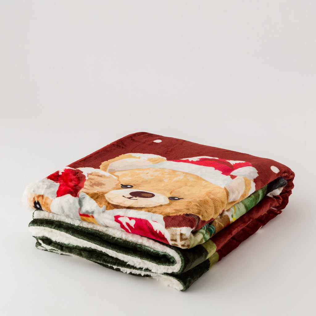 Plaid Natalizio con diversi soggetti 130x160 | Rohome