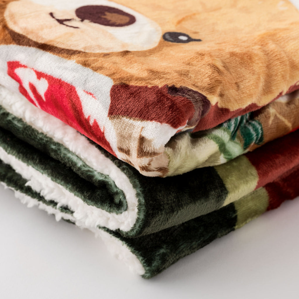 Plaid Natalizio con diversi soggetti 130x160 | Rohome