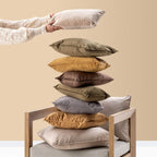 Cuscino arredo in velluto 45x45cm tortora| Rohome