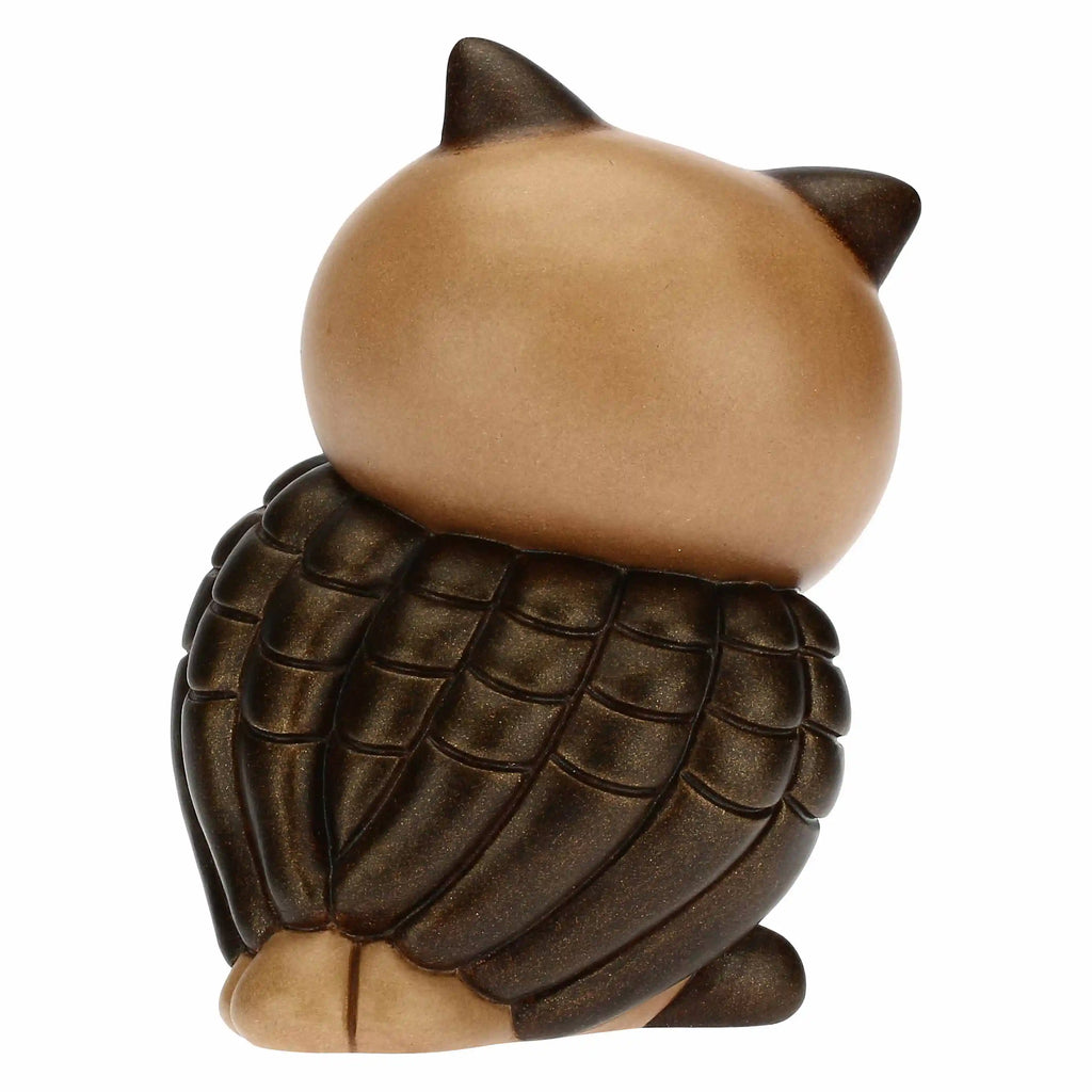 Thun - Gufo saggio con quadrifoglio portafortuna medio | Rohome