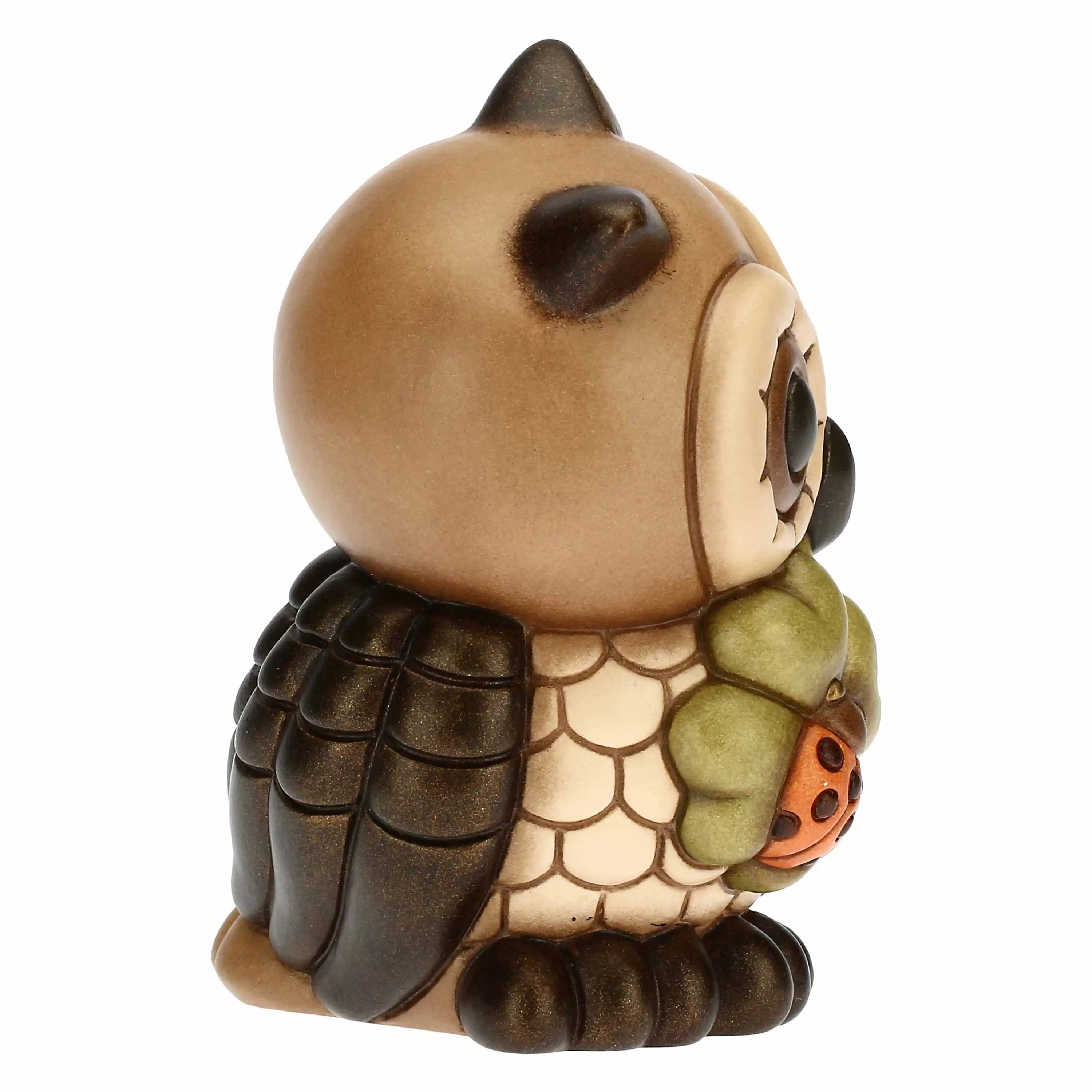 Thun - Gufo saggio con quadrifoglio portafortuna medio | Rohome