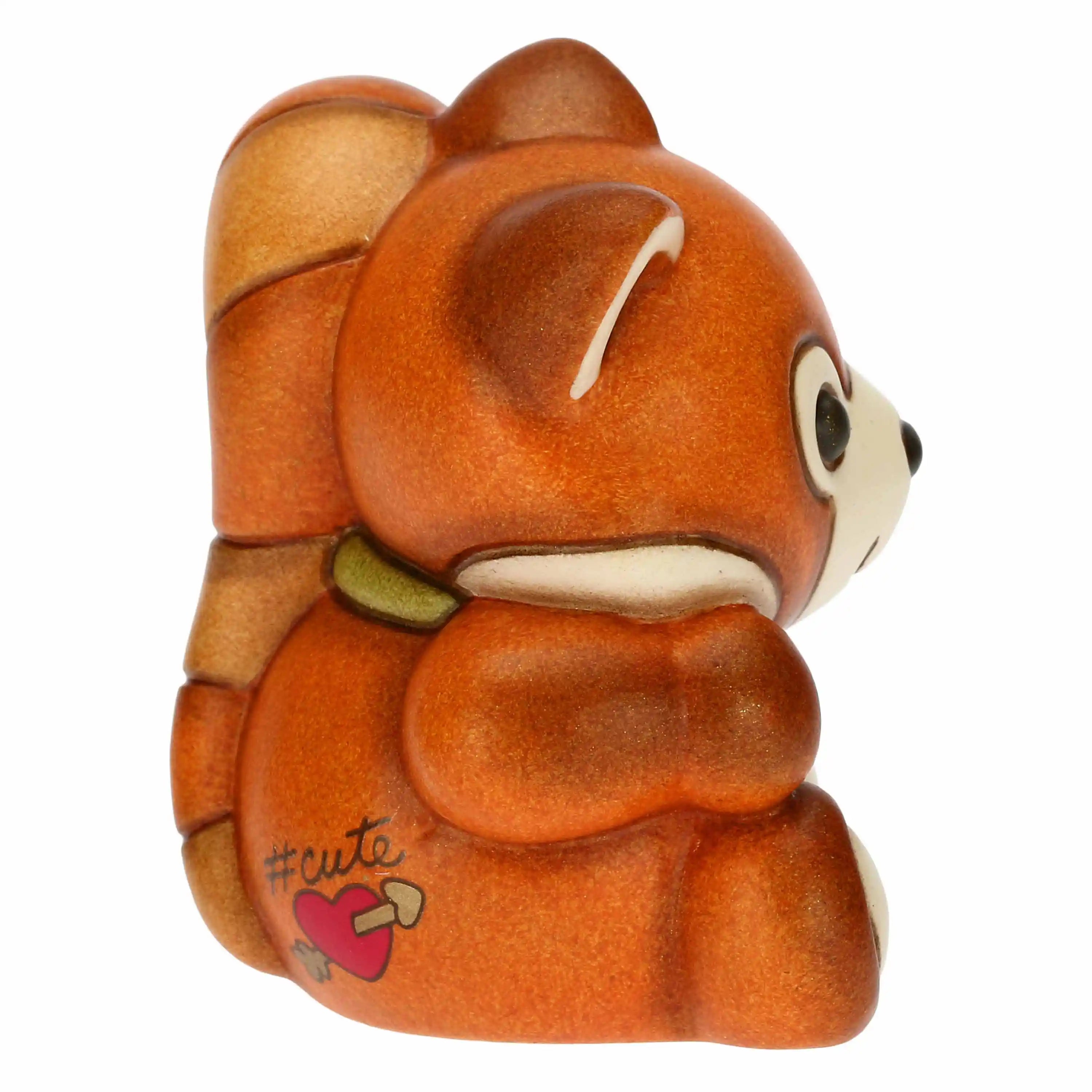 Thun - Mini panda rosso Otto con quadrifoglio porta fortuna | rohome