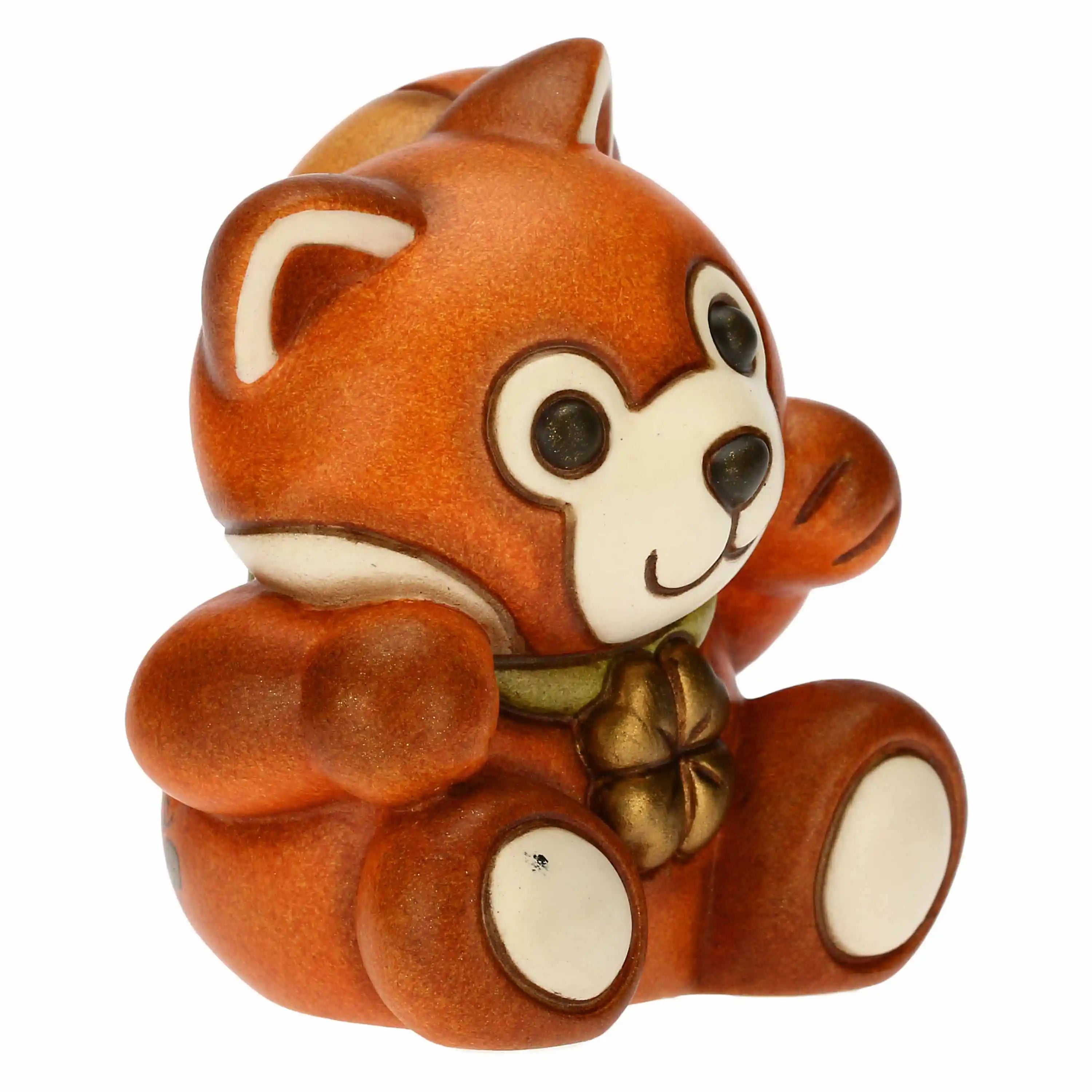 Thun - Mini panda rosso Otto con quadrifoglio porta fortuna | rohome