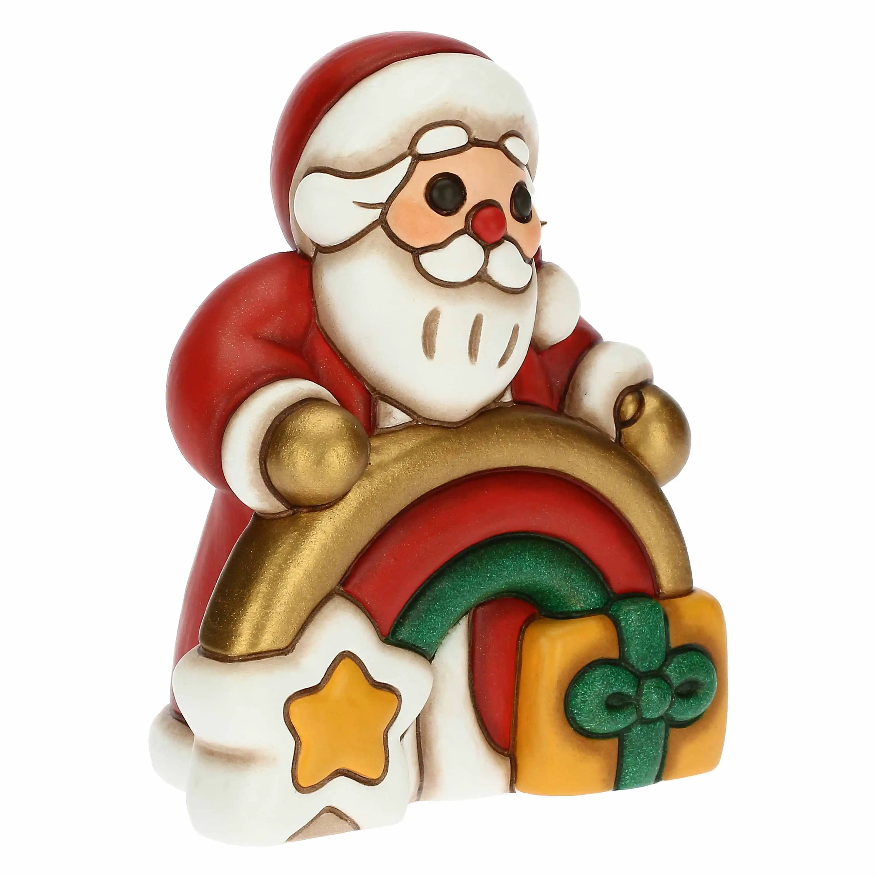 Thun - Babbo Natale con arcobaleno in ceramica Desideri Di Natale | Rohome