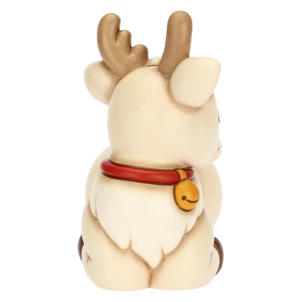 Thun - Renna Robin seduta in ceramica media | rohome