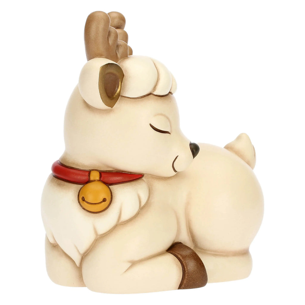 Thun - Renna Robin seduta in ceramica media | rohome