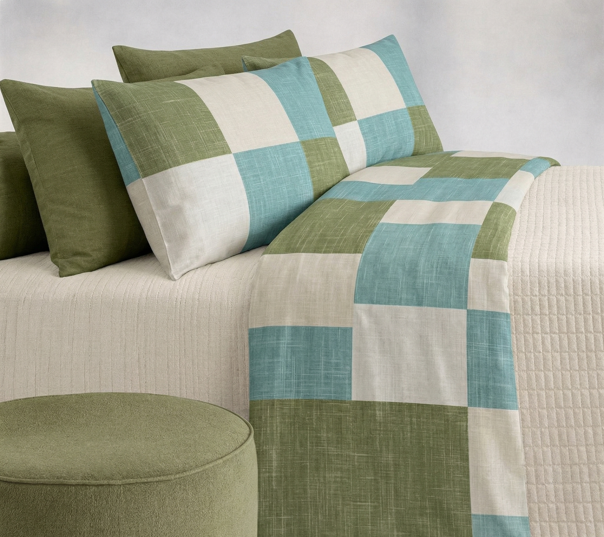 Completo letto singolo esmond verde | Rohome
