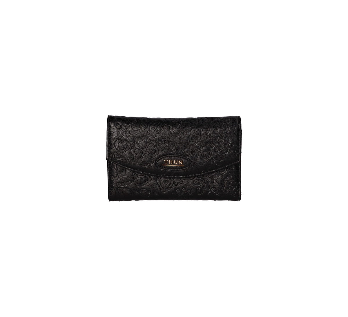 Thun - portafogli con bottone colore nero | rohome