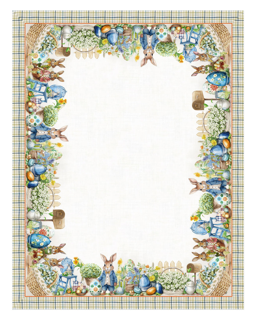 Tovaglia rettangolare stampa digitale Pasqua 240cm | Rohome