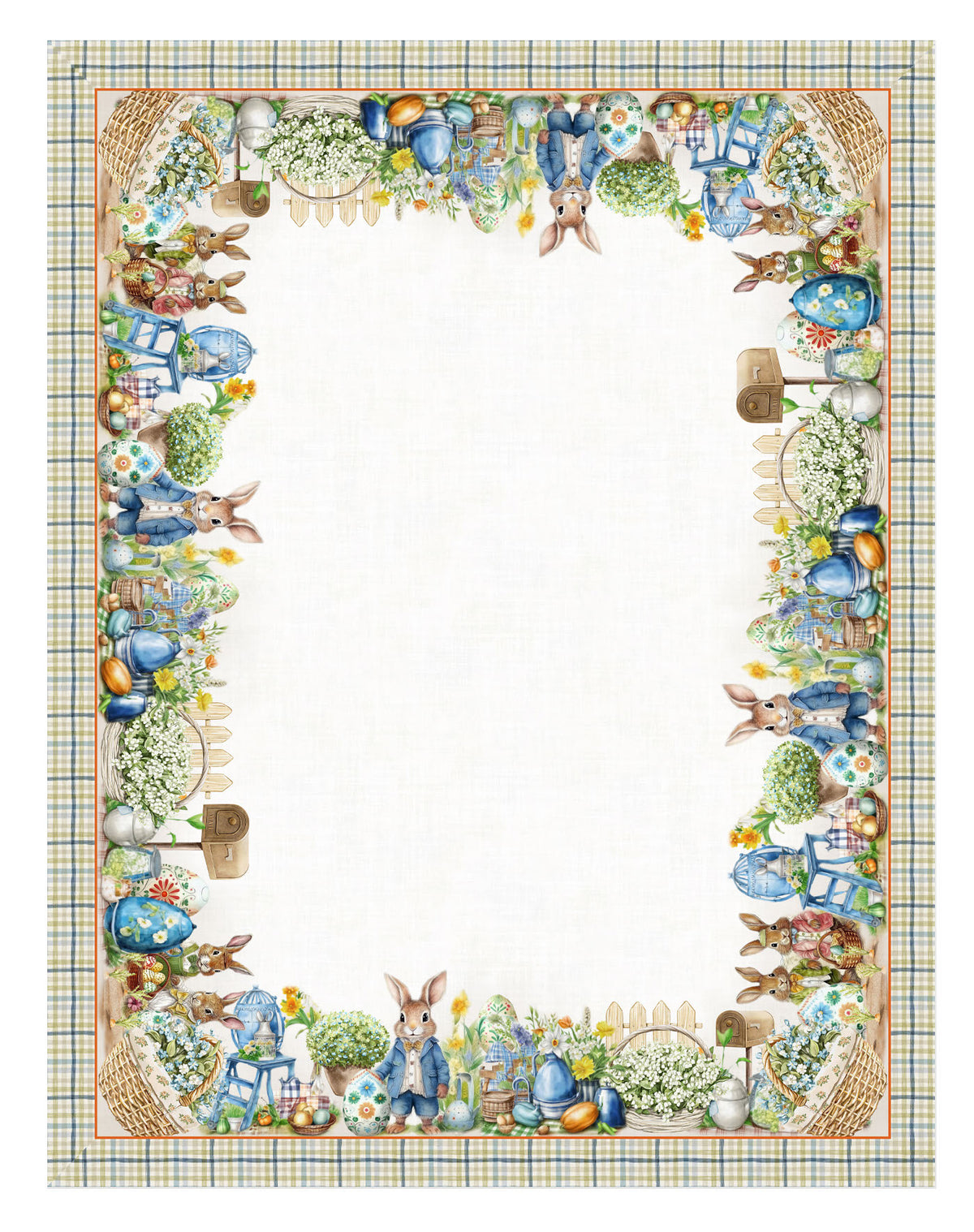 Tovaglia rettangolare stampa digitale Pasqua 240cm | Rohome