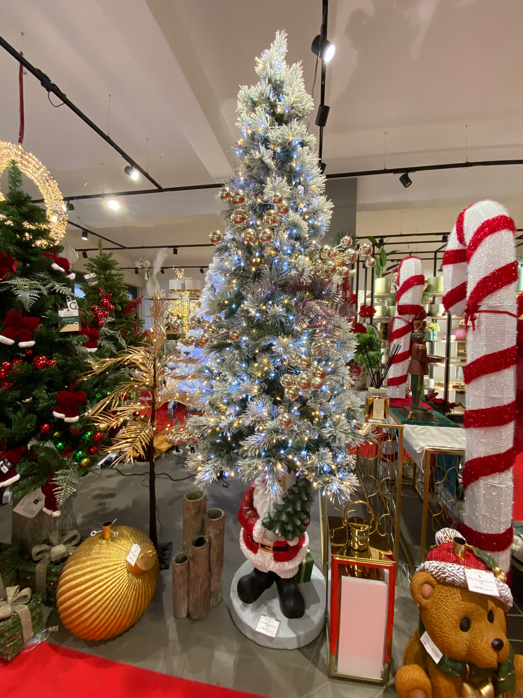 Albero di Natale 180 cm innevato slim | Rohome