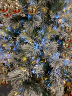 Albero di Natale 210cm innevato floccato livigno   | Rohome