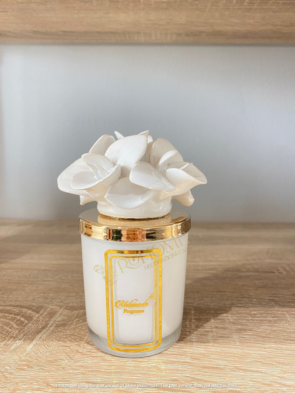 Melaverde - candela orchidea 200 gr bianca | rohome