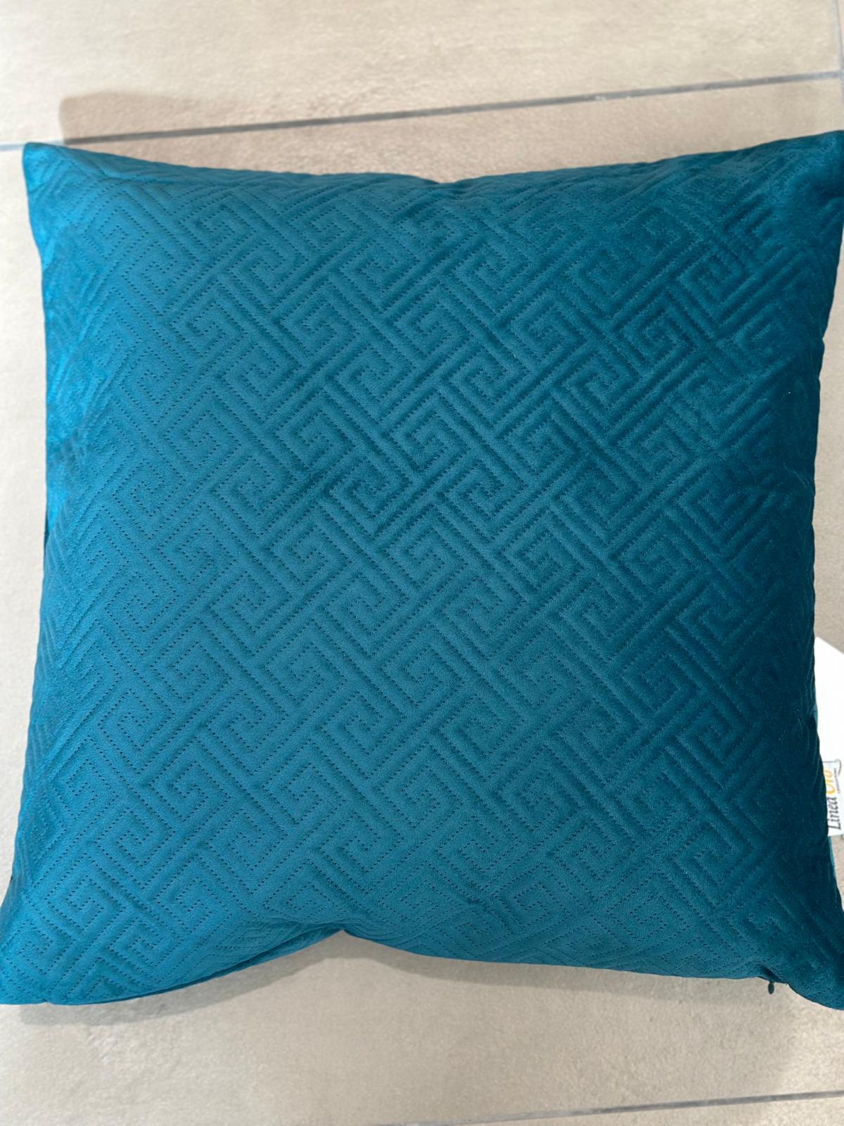 Cuscino in velluto colore ottanio 50x50 | Rohome