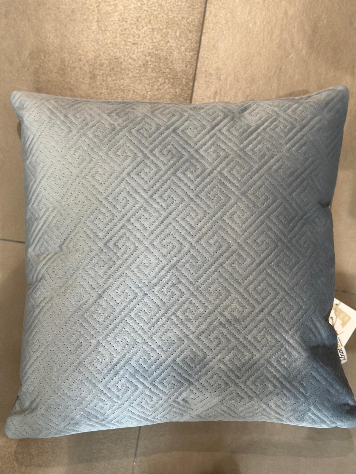Cuscino in velluto colore tortora 50x50 | Rohome