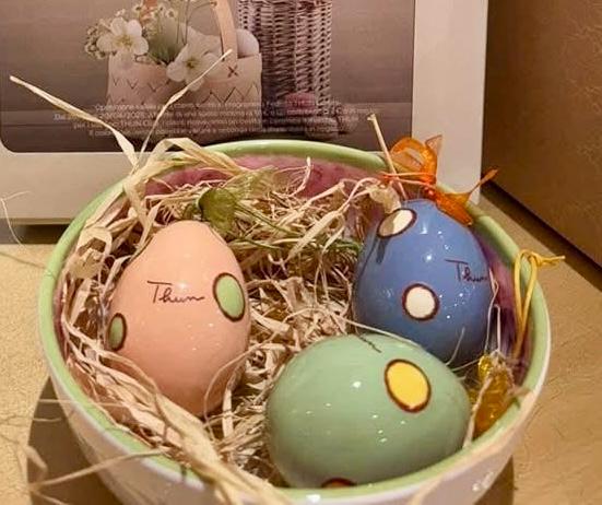 Thun - Ovetto di pasqua in ceramica rosa | Rohome