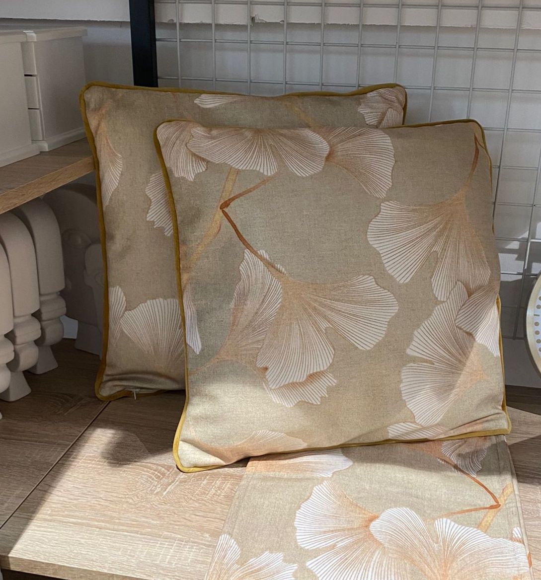 Cuscino in velluto ginkgo lin | Rohome