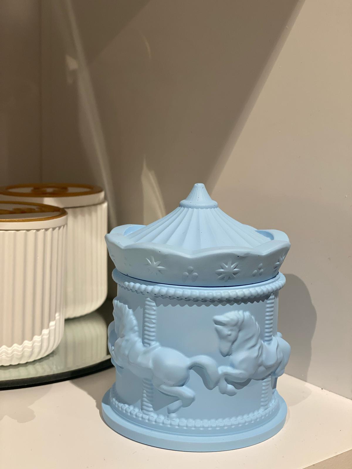 Candela profumata azzurra a forma di giostrina | Rohome