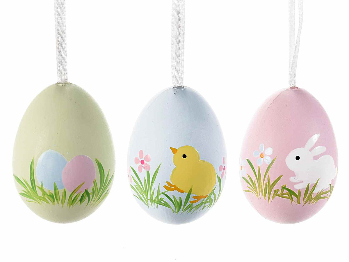 Set 12 uova pasqua dipinte a mano | rohome