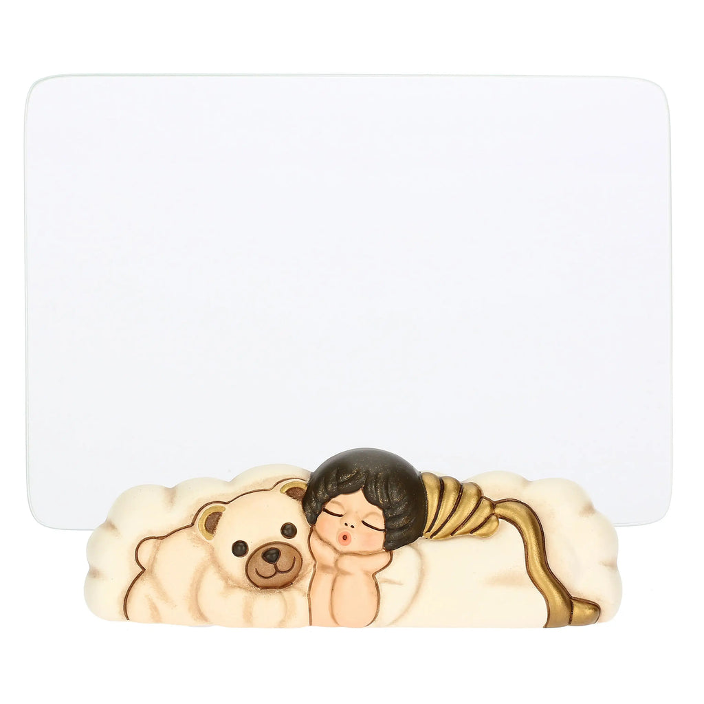 Thun - Portafoto con Angelo e Teddy in vetro e ceramica | Rohome