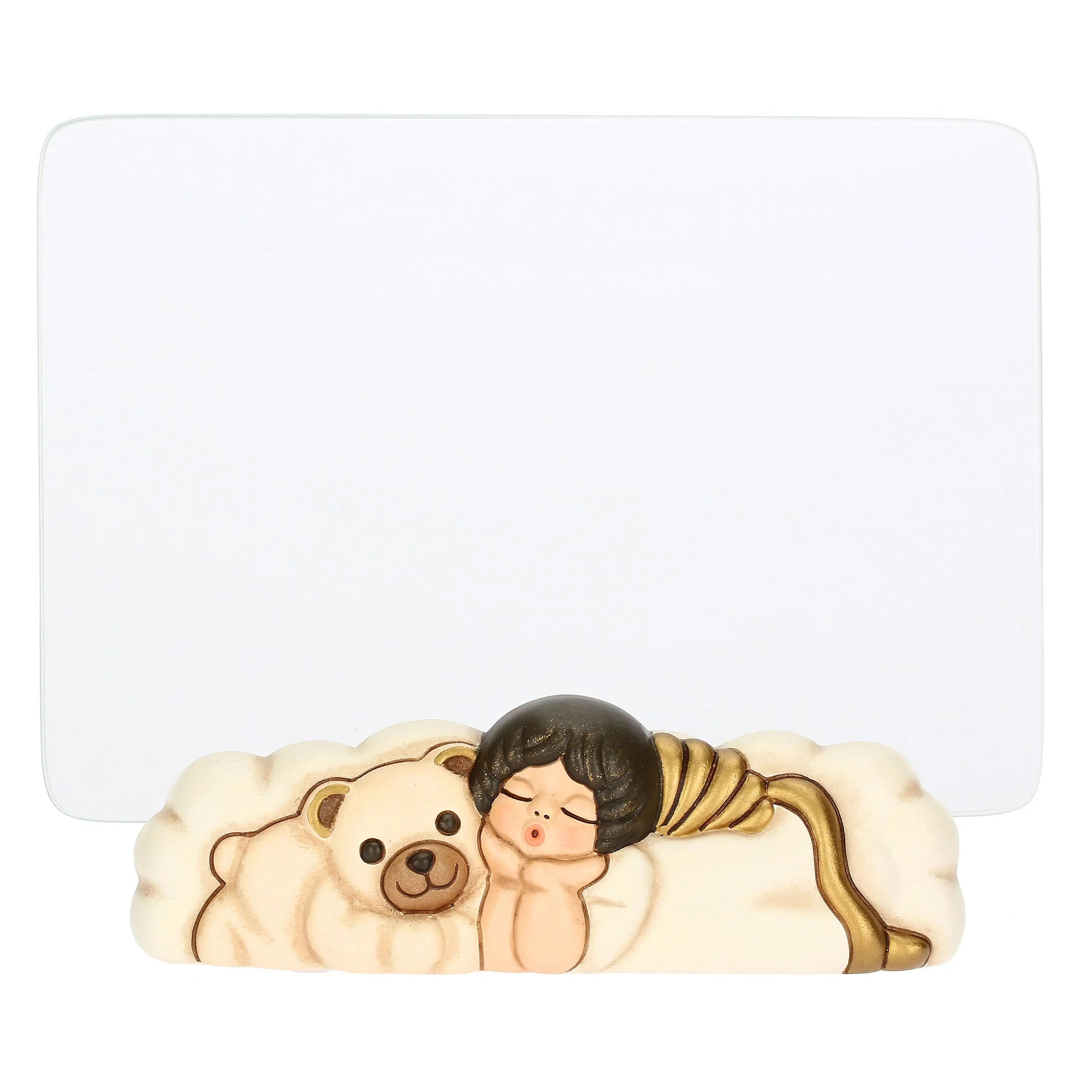 Thun - Portafoto con Angelo e Teddy in vetro e ceramica | Rohome