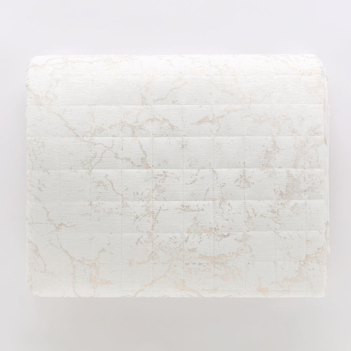 Trapuntino matrimoniale Kara beige stampa oro | Rohome