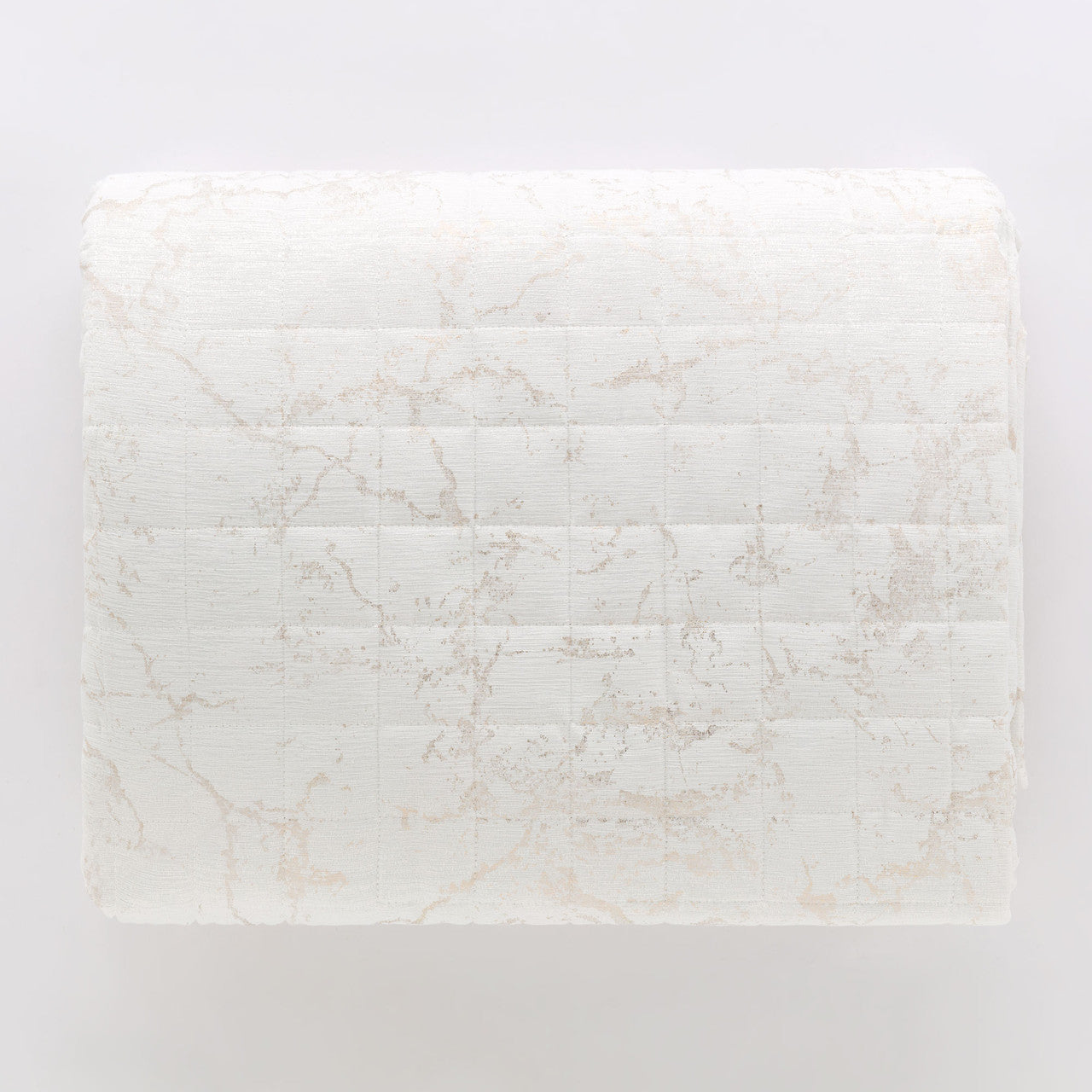 Trapuntino matrimoniale Kara beige stampa oro | Rohome