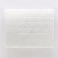 Trapuntino matrimoniale Kara beige stampa argento | Rohome