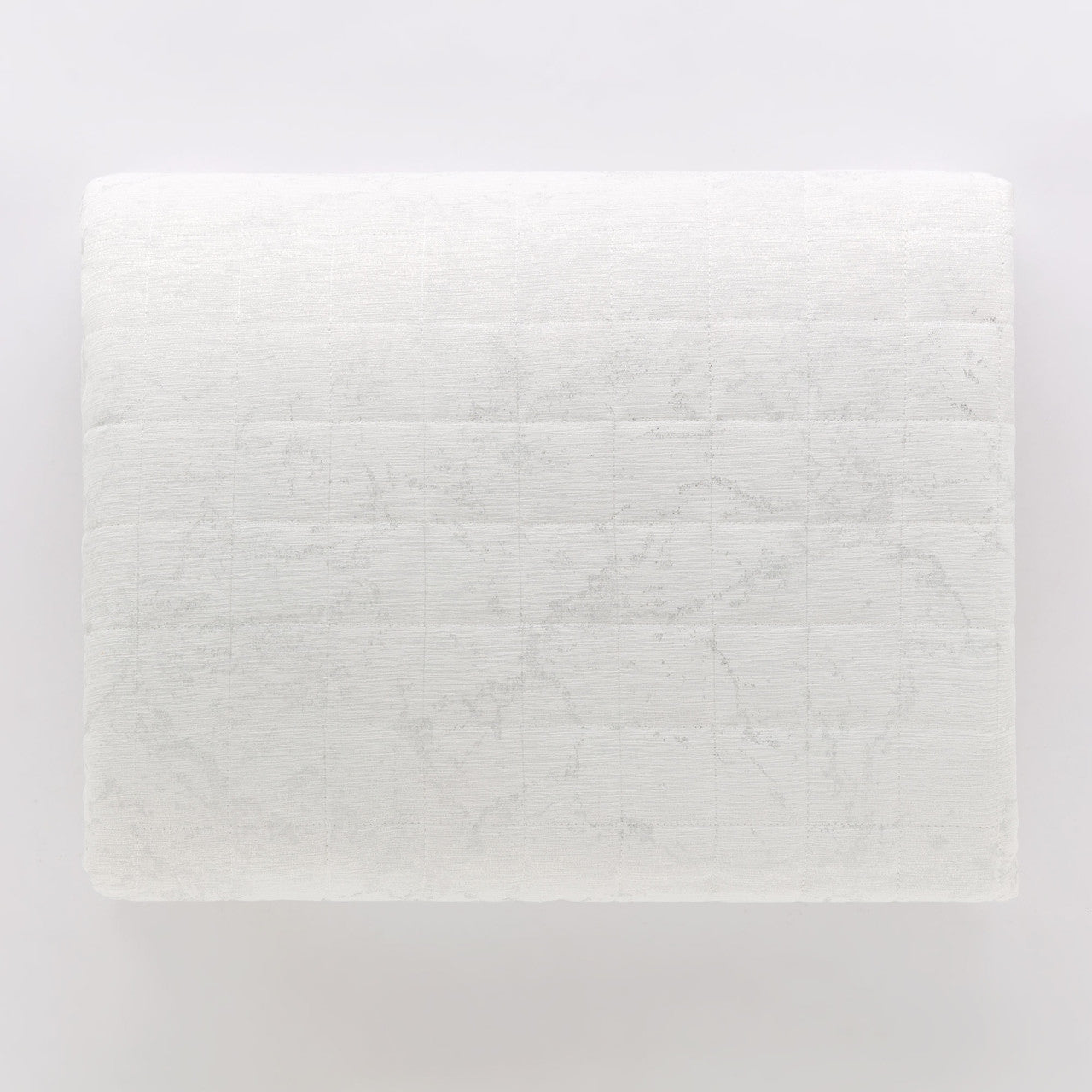 Trapuntino matrimoniale Kara beige stampa argento | Rohome