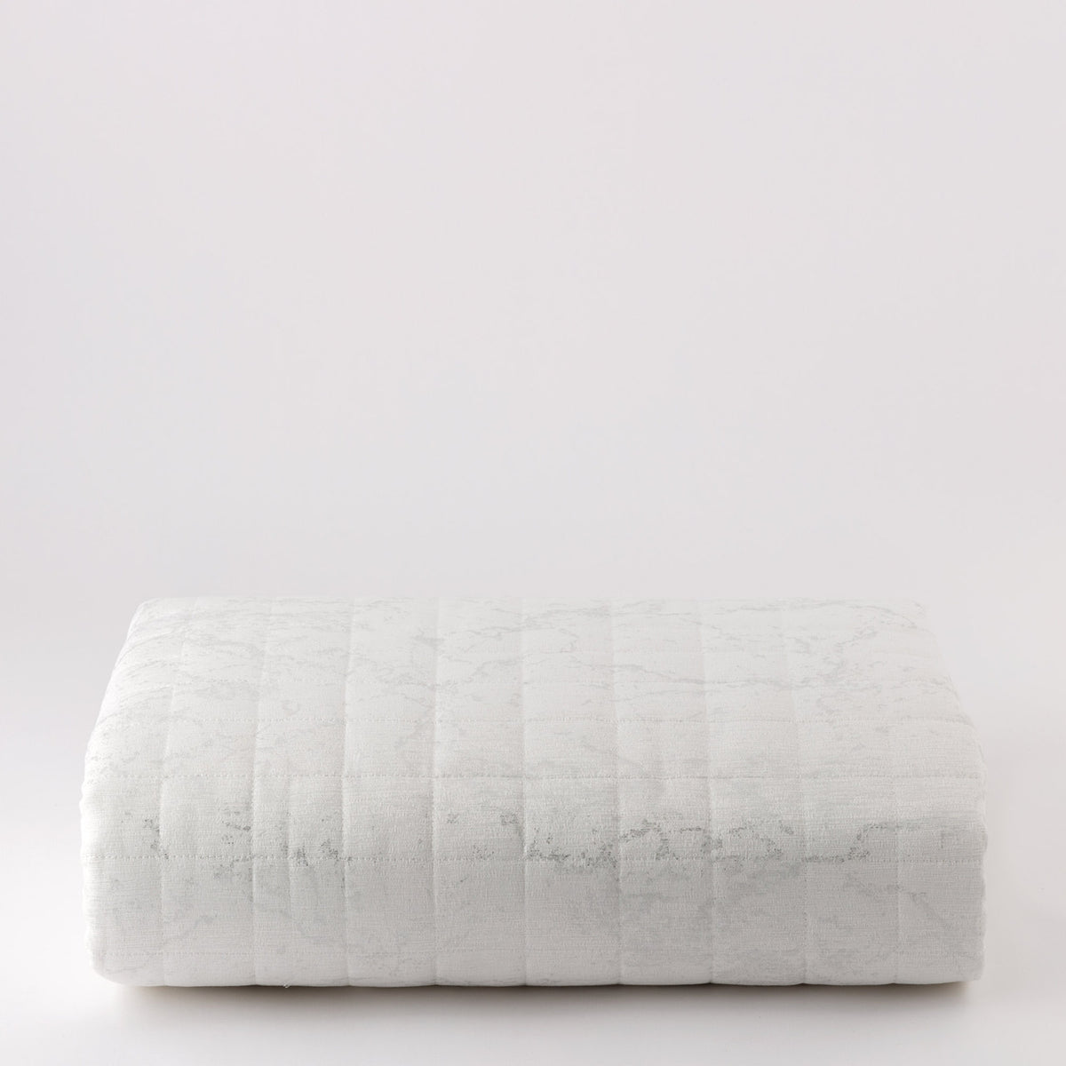 Trapuntino matrimoniale Kara beige stampa argento | Rohome
