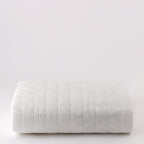 Trapuntino matrimoniale Kara beige stampa argento | Rohome