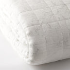 Trapuntino matrimoniale Kara beige stampa argento | Rohome