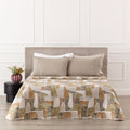 Trapuntino matrimoniale Teren beige - verde| Rohome