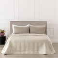 Trapuntino Coralline Jacquard matrimoniale panna | Rohome