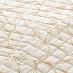 Trapuntino Coralline Jacquard matrimoniale panna | Rohome