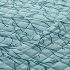 Trapuntino Coralline Jacquard matrimoniale turchese | Rohome