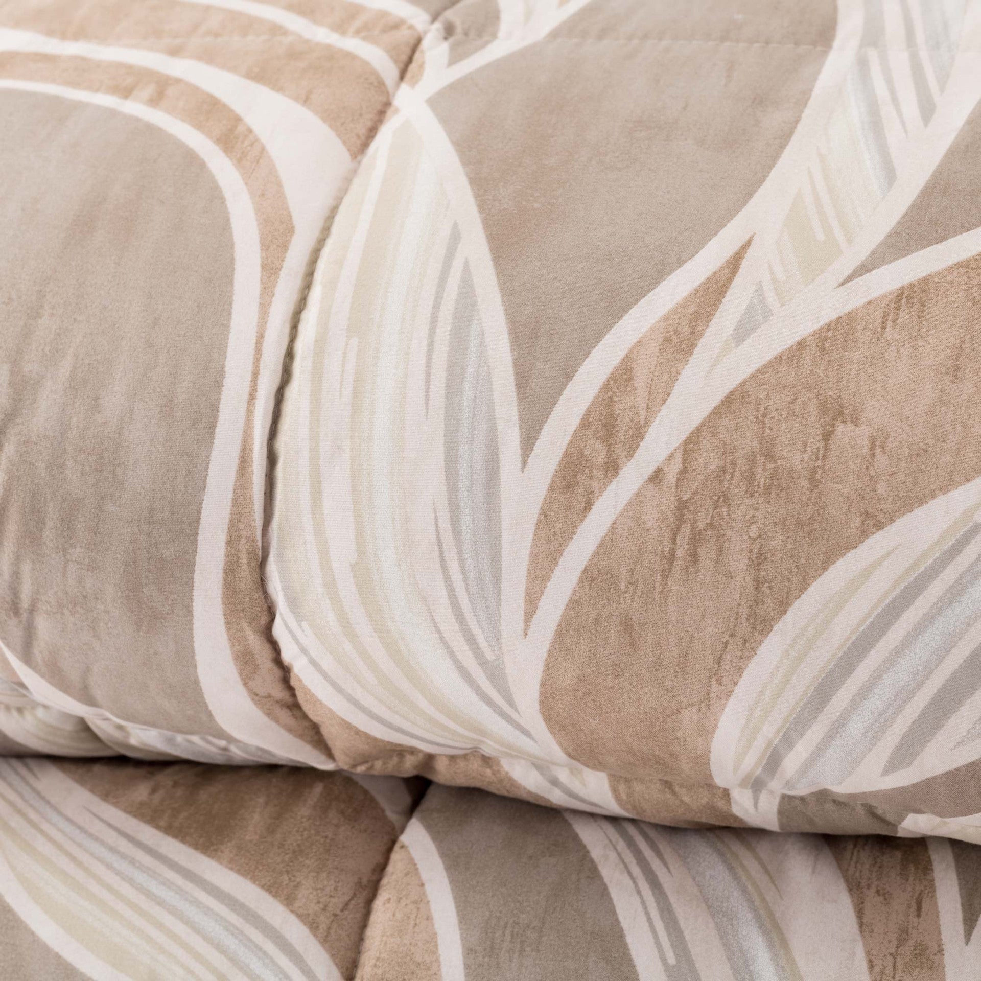 Trapunta Matrimoniale Foglie Beige – Collezione Rohome | Rohome