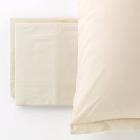 Completo letto matrimoniale Picasso in cotone avorio | Rohome
