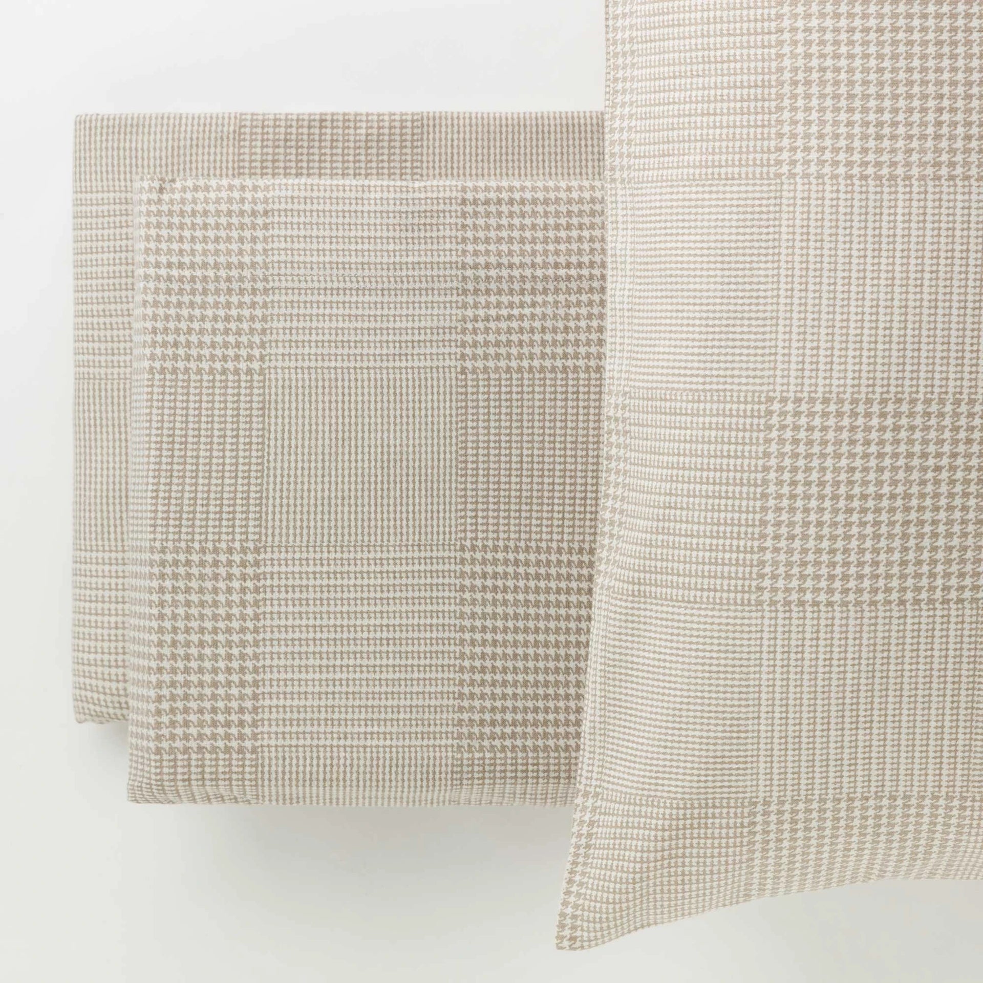 Completo letto in flanella tortora matrimoniale | Rohome