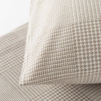 Completo letto in flanella tortora matrimoniale | Rohome