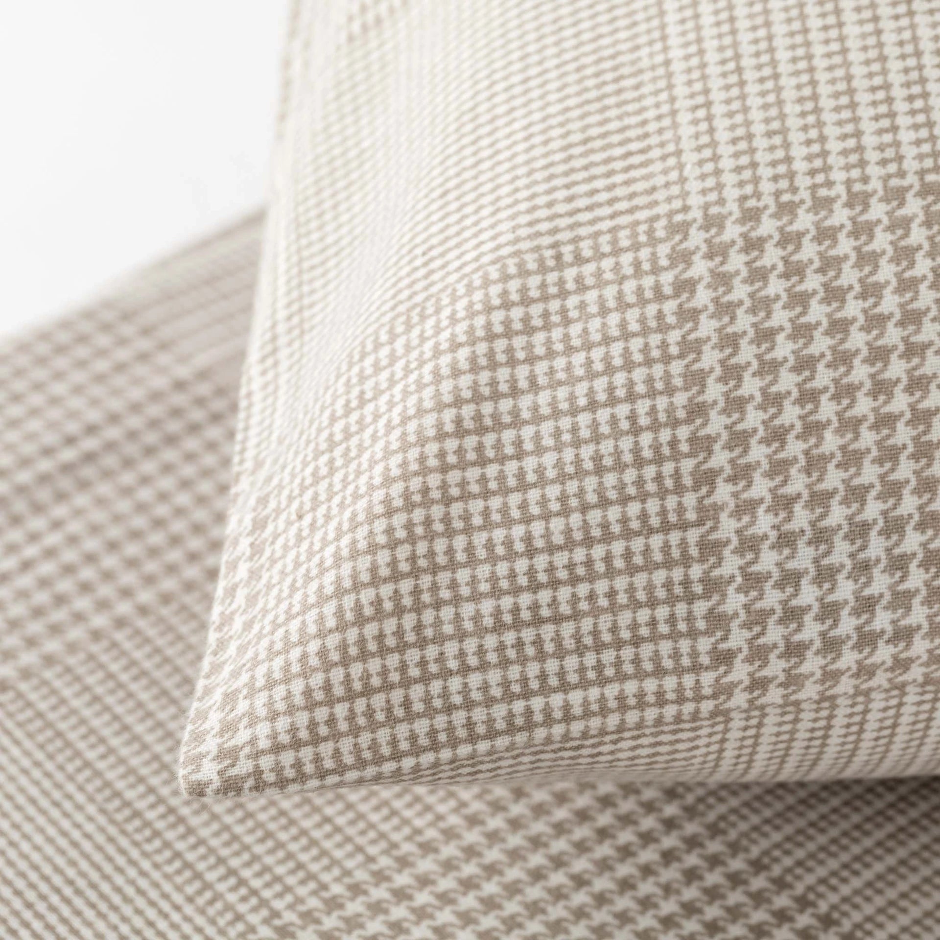 Completo letto in flanella tortora matrimoniale | Rohome
